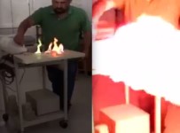 DENEY KAZASI - Okuldaki deney sırasında korkunç kaza!