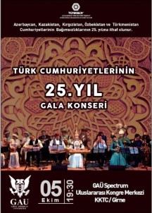 TÜRKSOY 25'İnci Yıl Gala Konseri 5 Ekim'de GAÜ'de Sahne Alıyor