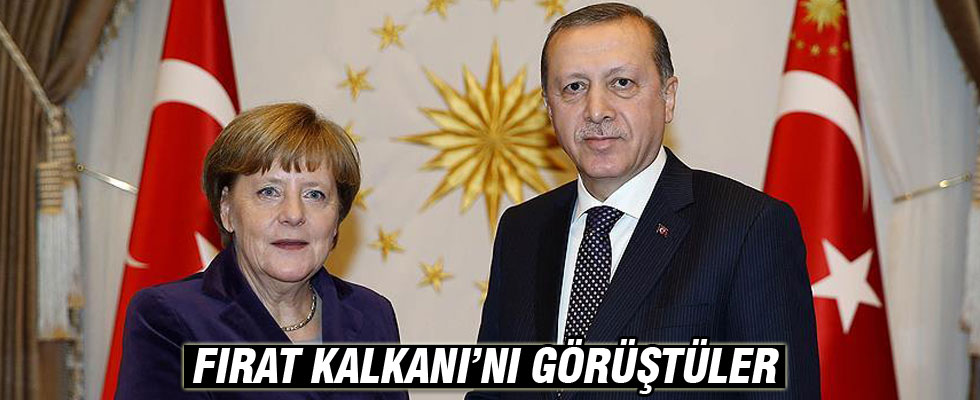 Cumhurbaşkanı Erdoğan ve Merkel Suriye'yi görüştü