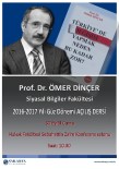 ÖMER DINÇER - Eski Bakan Dinçer Açılış Dersine Katılacak