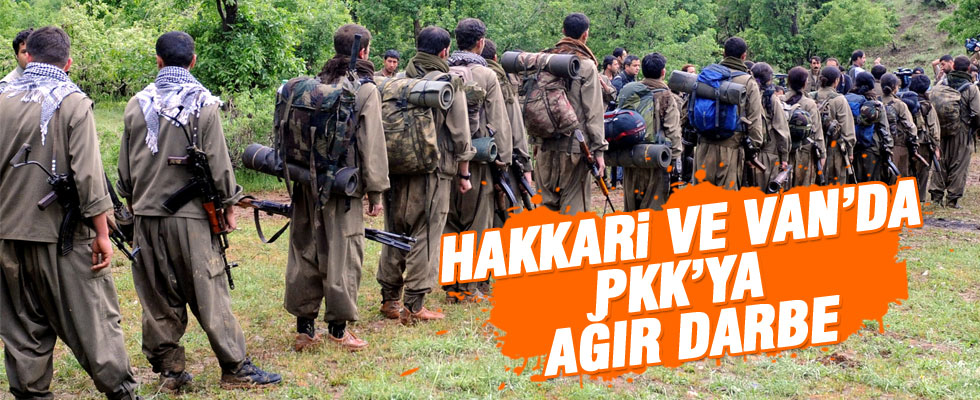 Hakkari ve Van'da PKK'ya ağır darbe