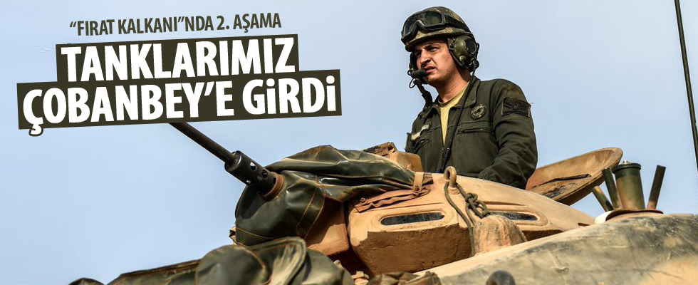 TSK zırhlıları Çobanbey'e girdi