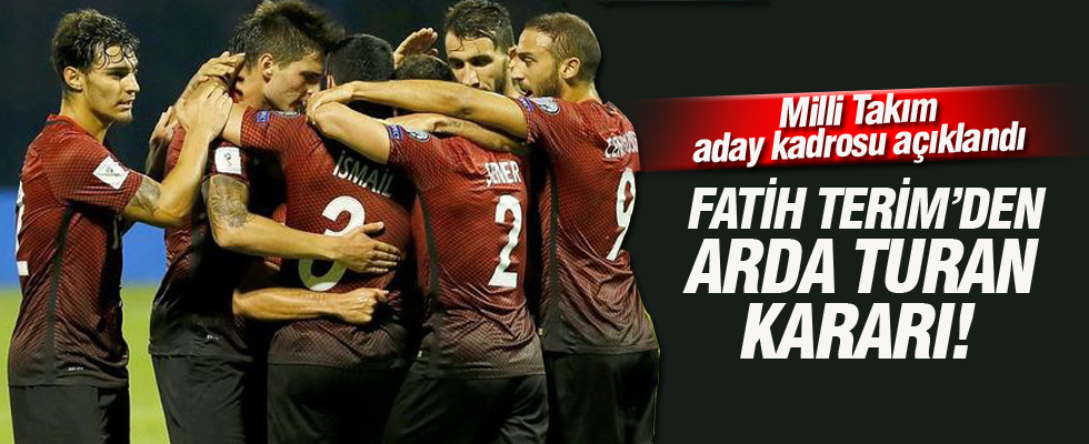 A Milli Takım aday kadrosu açıklandı