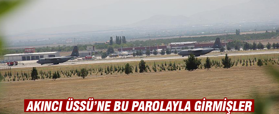 Akıncı Üssü'ne 'yurtta sulh' parolasıyla girmişler