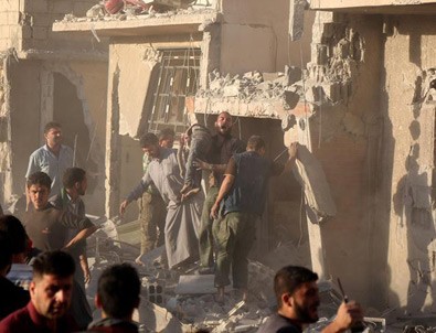 Şam'da yerleşim yerine yapılan saldırıda 7 çocuk öldü