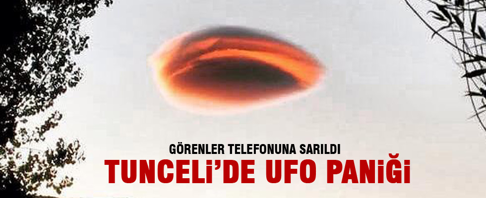 UFO değil bulut