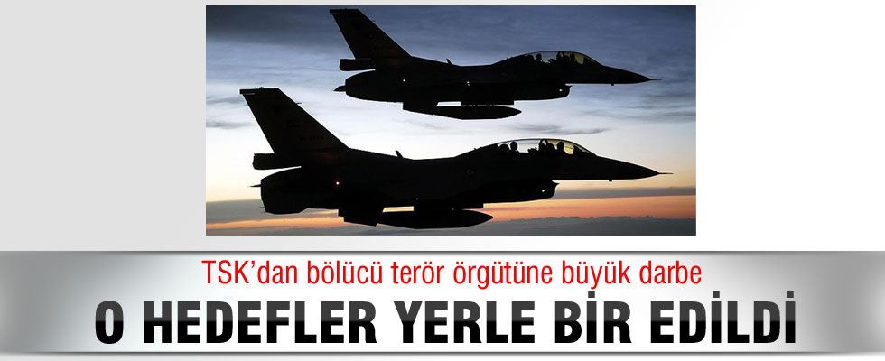 Çukurca ve Tendürek'e hava harekatı