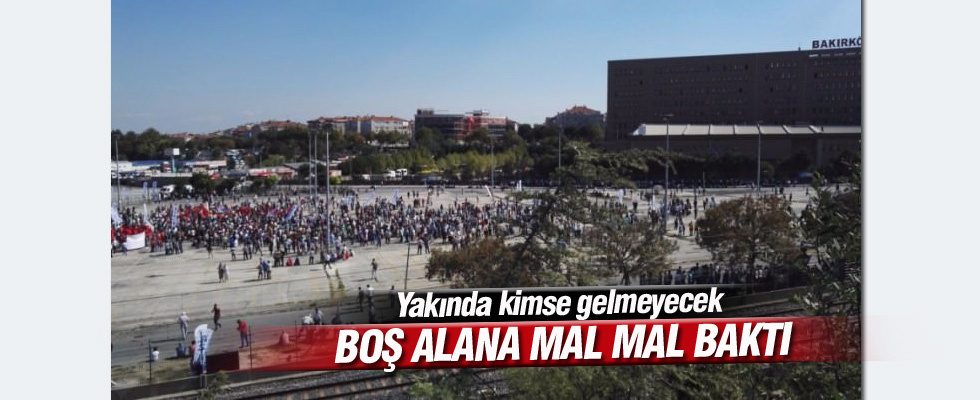 HDP'nin Bakırköy mitingine kimse gelmedi