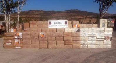 Bingöl'de 350 Bin TL Değerinde Kaçak Sigara Ele Geçirildi