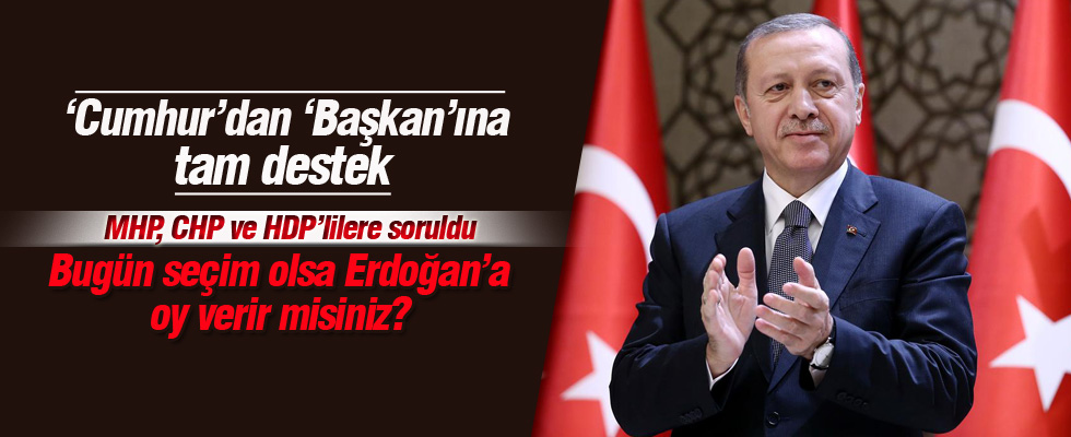 MAK anketinde Erdoğan'a büyük destek