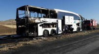 Otobüs Alev Aldı, Yolcular Ölümden Döndü