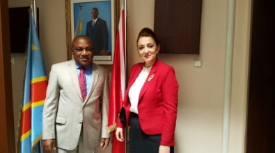 SANKON Genel Başkanı Atasoy, Büyükelçi Tshıdımba'yı Ziyaret Etti