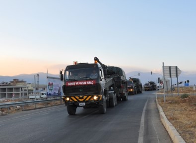 15 Fırtına Obüsü İslahiye'ye Getirildi