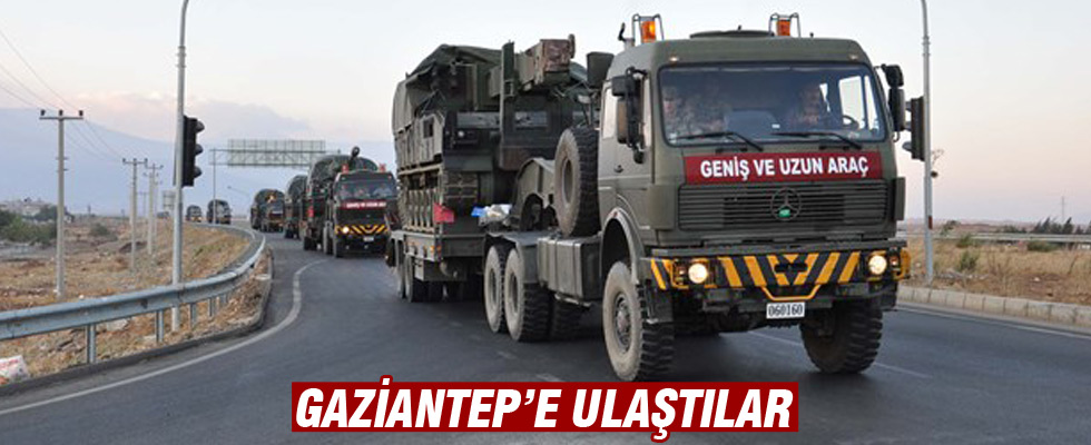 15 Fırtına Obüsü İslahiye'ye Getirildi