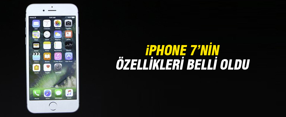 iPhone7'nin özellikleri belli oldu