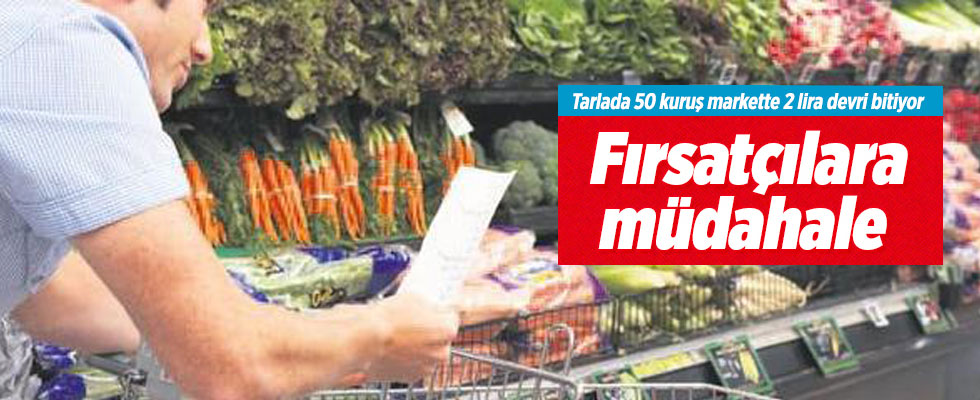 Tarlada 50 kuruş markette 2 lira bitiyor..