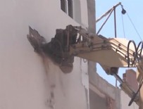YIKIM ÇALIŞMALARI - Terör mağdurlarının yaşadığı bina DBP'li belediye tarafından yıkıldı