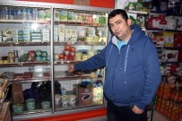 MASKELİ HIRSIZ - Maskeli Hırsız Girdiği Marketten Sadece Alkol Ve Peynir Çaldı