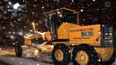 Dilovası'nda Kar Yağışına Yönelik Çalışmalar Sürüyor