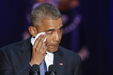Obama'dan Gözyaşları İçinde Veda Konuşması