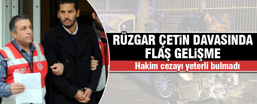 Rüzgar Çetin'in cezası arttırıldı