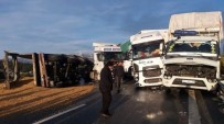 YOL DURUMU - Aydın'da Nadir Görülen Kar Buzlanma Kazalara Neden Oldu