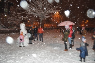 Kırklarelililer Kar Keyfini Festival Alanında Yaşadı