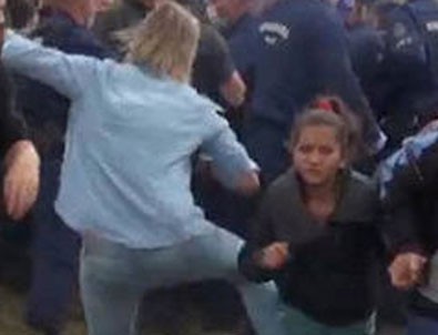 Sığınmacıya tekme atan o kameranın cezası belli oldu