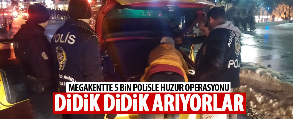 İstanbul'da 'Yeditepe Huzur' operasyonu
