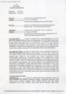 Kadıköy Belediyesi Açıklaması 'Taşyapı'nın Kaçak İnşaat İskanı İptal Edildi'