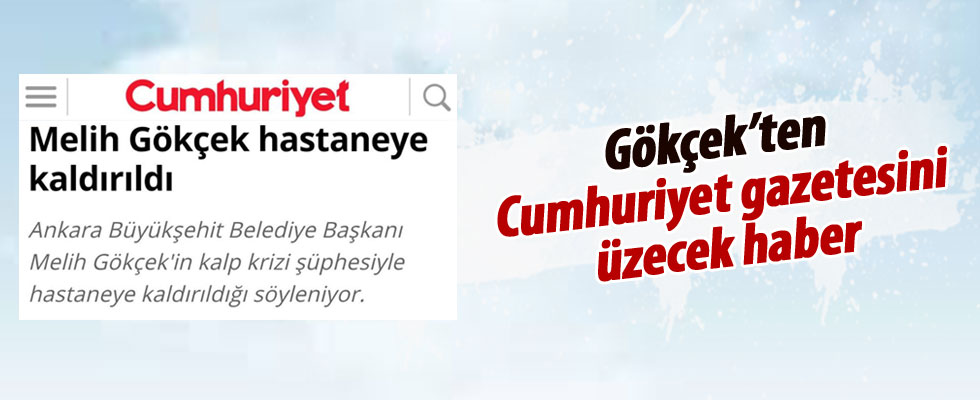 Gökçek'ten o habere yalanlama