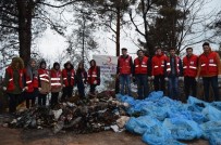 KAMERA ARKASı - Orman Yangını Sahasında Çöp Temizliği Yaptılar