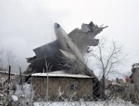 Bişkek'te kargo uçağı düştü