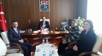 Hastane Yöneticilerinden, Kaymakam Kılınç'a Ziyaret
