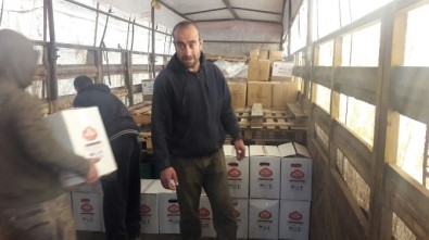Yardım TIR'ları Suriye'ye Ulaştı