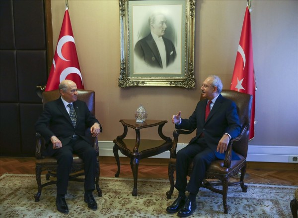 Kılıçdaroğlu - Bahçeli görüşmesi sona erdi