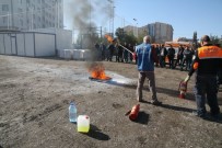 YANGIN TÜPÜ - Polislere Yangın Söndürme Tatbikatı