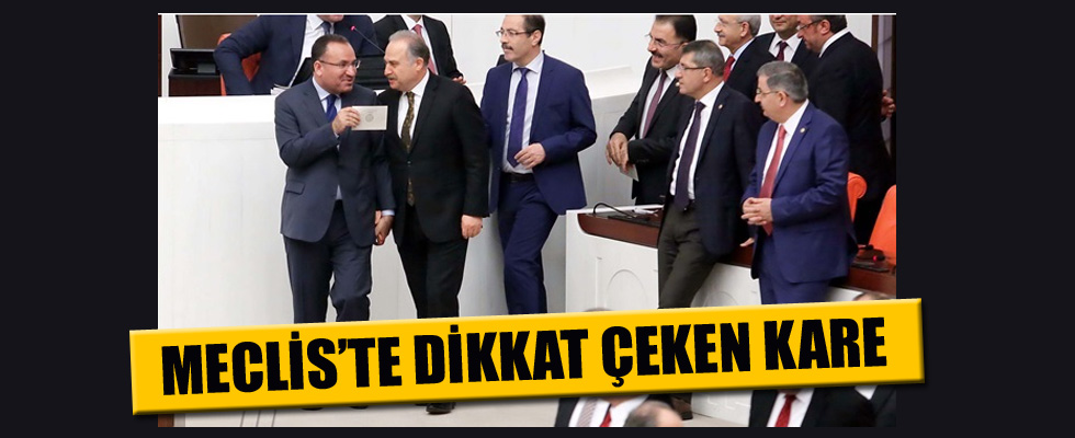 TBMM'de dikkat çeken kare