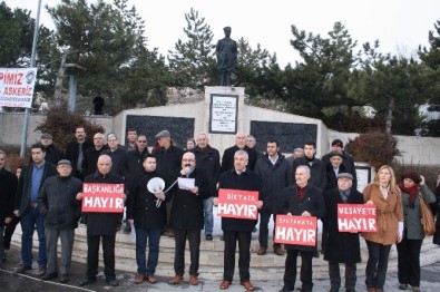 Yozgat'ta 'Başkanlığa Hayır' Eylemi Yapıldı