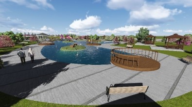 Arifiye'de Yapılan Kuğulu Park İnşaatı Devam Ediyor