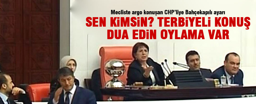 Bahçekapılı'dan CHP'li vekile tepki: Sanki sokakta kavga ediyor