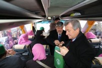 Burhaniye' De Umrecileri Başkan Yardımcıları Uğurladı