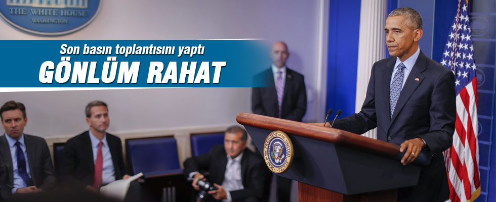 Obama Beyaz Saray'da son basın toplantısını gerçekleştirdi