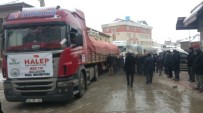 ÖZBURUN - Bolvadin'den, Halep'e 7 TIR Dolusu Yardım Gönderildi