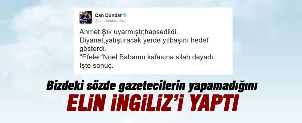 İngiliz gazeteciden destek mesajı