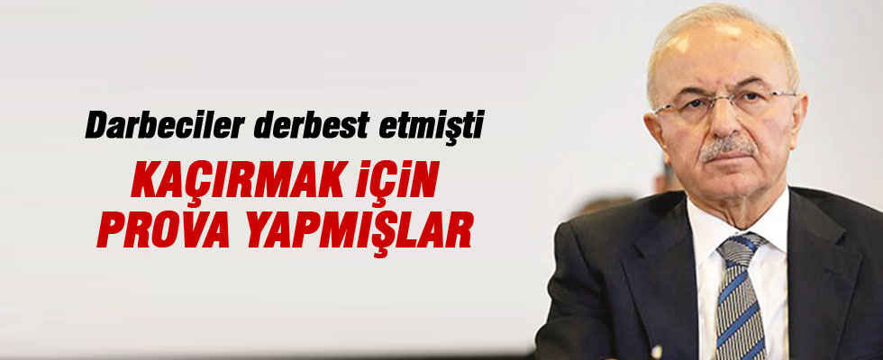 Kasırga’yı kaçırmak için prova yapmışlar