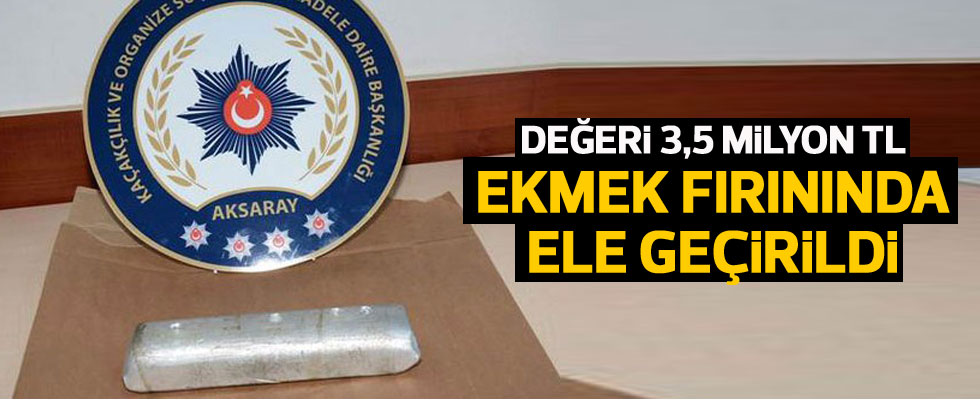 Türkiye'de ele geçirildi... 2.5 kilo 3.5 milyon lira...
