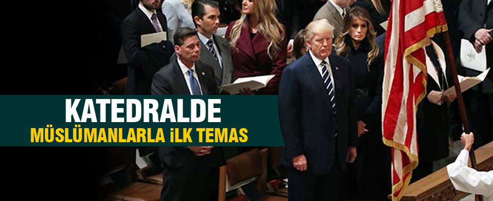 Trump, Ulusal Katedral'deki dini törene katıldı