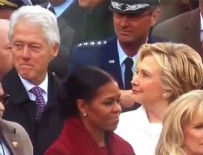 HİLLARY CLİNTON - Hillary Clinton'ın eşi Bill'in bakışlarını yakalaması olay oldu