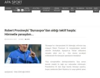 Prosinecki'den Bursaspor Açıklaması